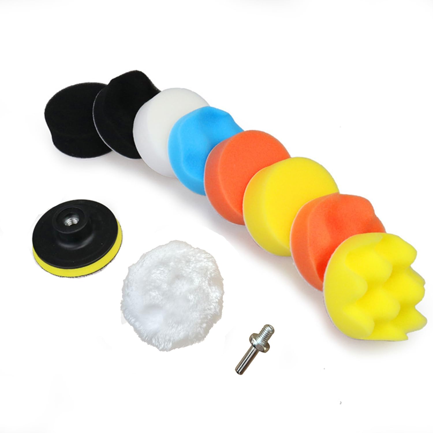 Polishing Pad, Polishing Pad Kit, 11 Pcs 3 Inch Polishing Pad Kit, 3 Inch Buffing Pads