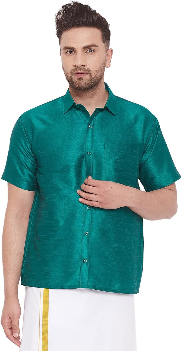 Men VASMSH002BU Ethnic Shirt