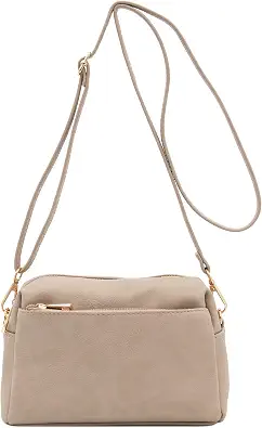 Triple Zip Small Crossbody Bag