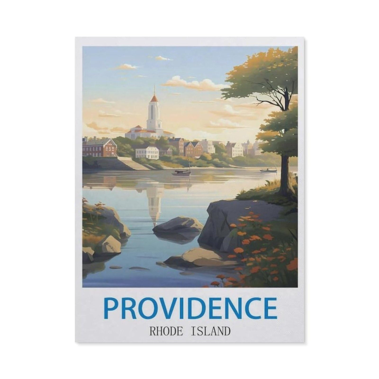 BEAYODKP DIY Diamond Art Kits，Providence Rhode Island（50x60cm）