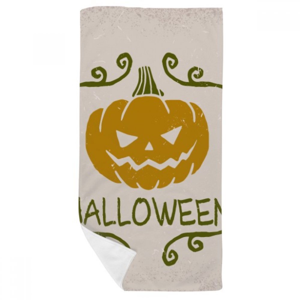 Serviette de bain Halloween citrouille douce pour éviter l'irritation du visage