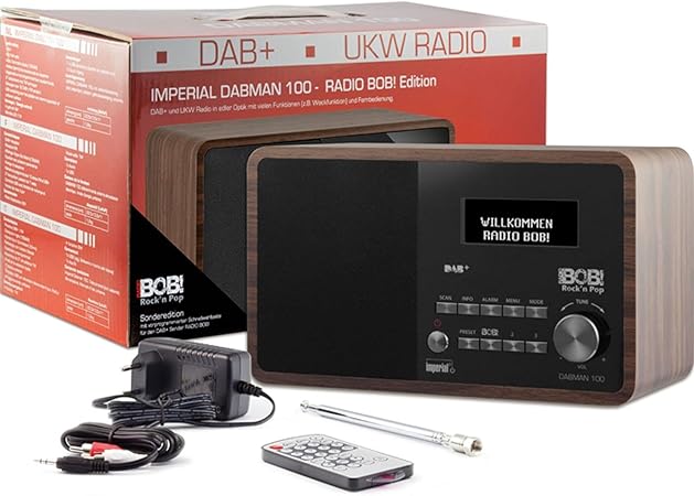 imperial dabman 100 bob edition tragbares digitalradio tragbar digital dab ukw 7 w 7 62 cm 3 zoll lcd amazon de elektronik foto