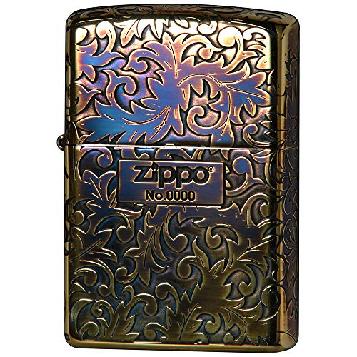 Zippo 2GI Z5KARA Logotipo clásico arabesco chapado en oro oxidado en 5 lados grabado Japan Limited