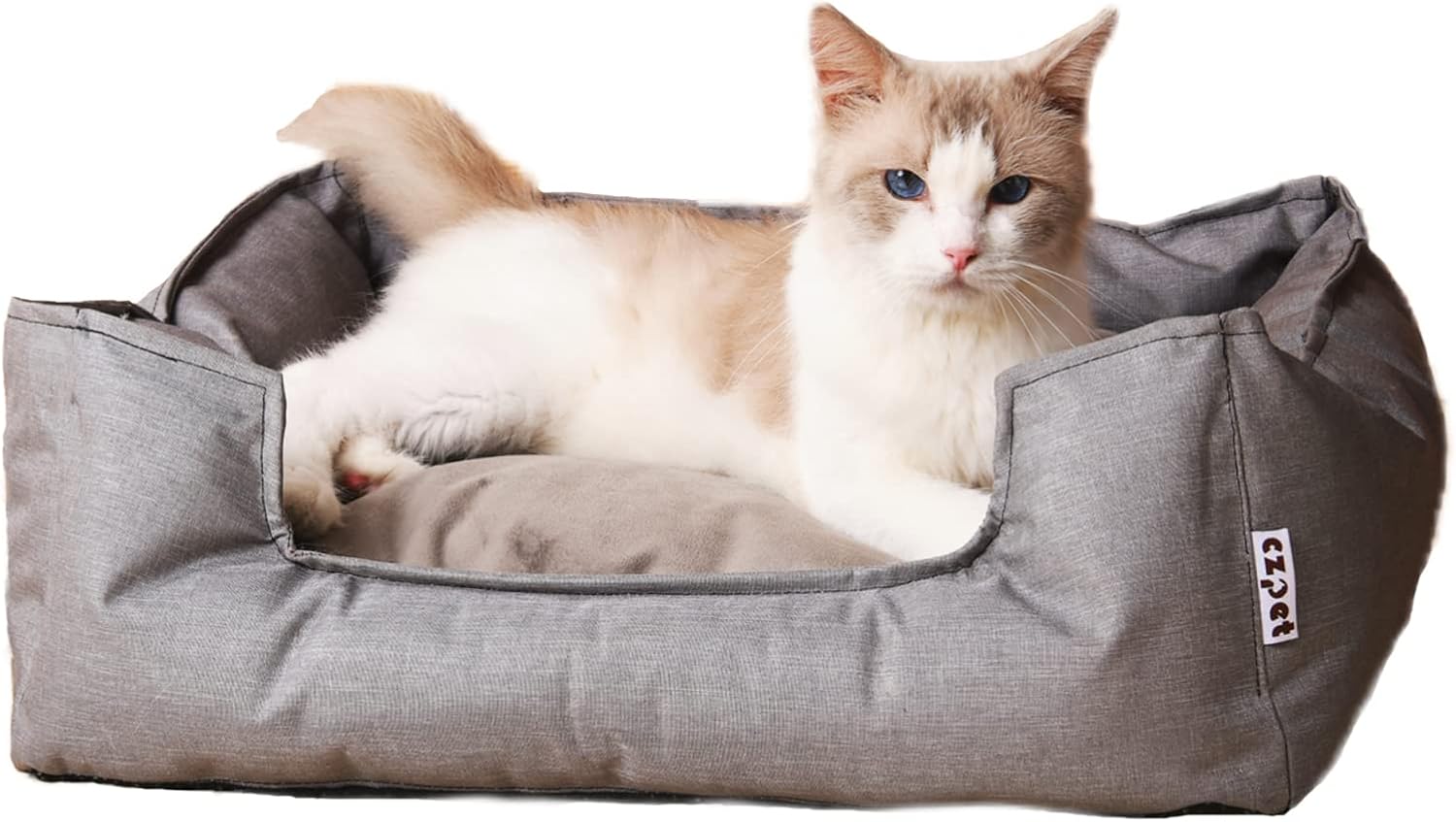 CZPET Cat Bed Pet Bed Medium Size Double Sided Cushion Available in All Seasons Removable Foldable High Resilience Bed Filled Full…
