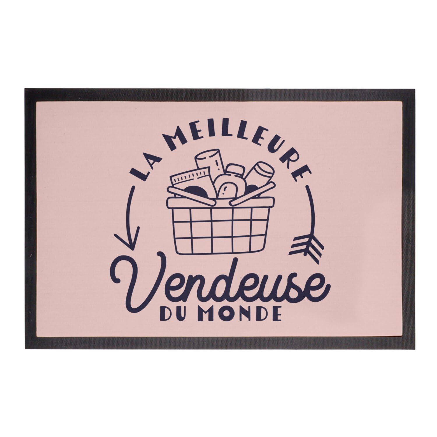 Paillasson rose 60x40cm Fabulous pour boutique et magasin