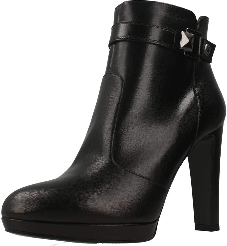 Nero giardini stivaletti tacco alto tronchetti da donna in vera pelle I013621DE