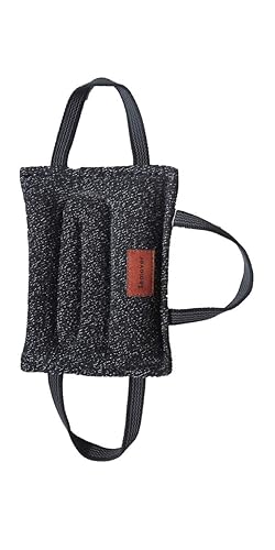 Tealover Dog Training Bite Tug Toy with 3 Handles Jute