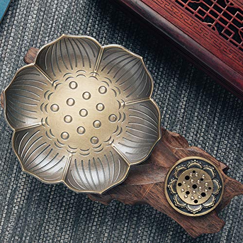 Brass Lotus Stick Incense Holder Cone Incense Burner Ash Catcher Home Fragrance Accessories