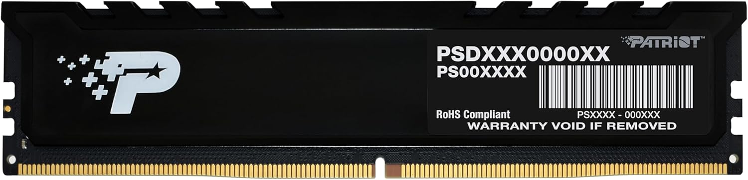 Patriot Signature Premium DDR5 RAM 32GB (1X32GB) 5200MT/s CL42 UDIMM W/HS Desktop Memory Module - PSP532G52002H1