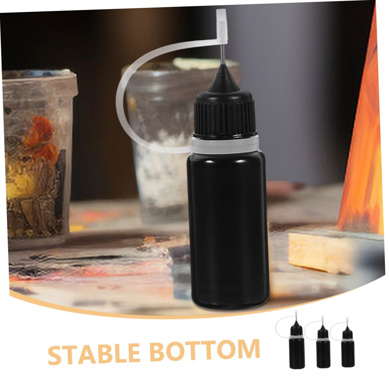 ULTECHNOVO 150 Stk Flasche mit squeeze flasche quetschflaschen Kleber-Dispenser sqeezeflasche saufmaschine Container Flaschen mit feiner Spitze Flaschen für Farbe Plastik