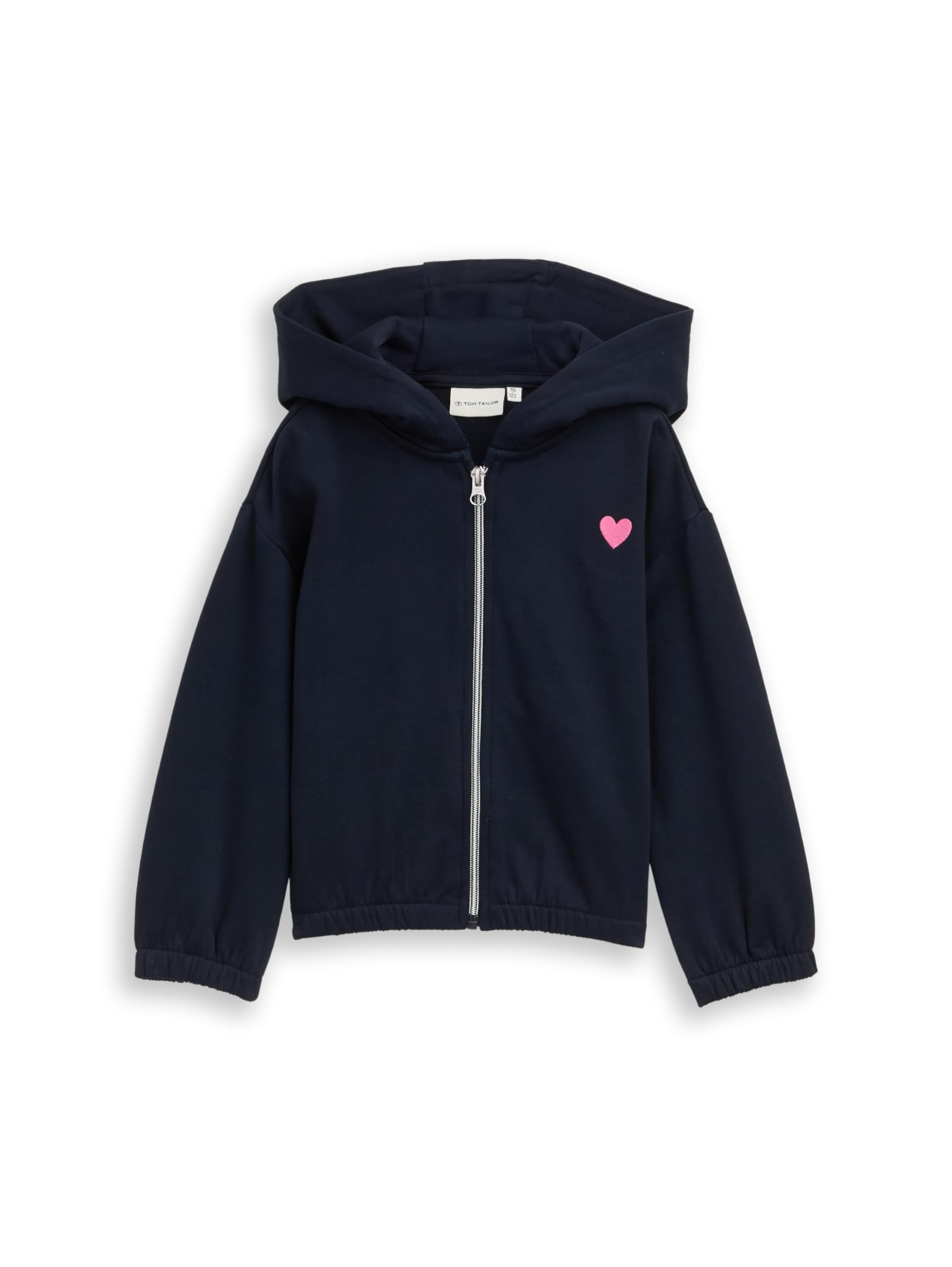 Tom Tailor Mädchen Kinder Cropped Sweatjacke mit Stickerei