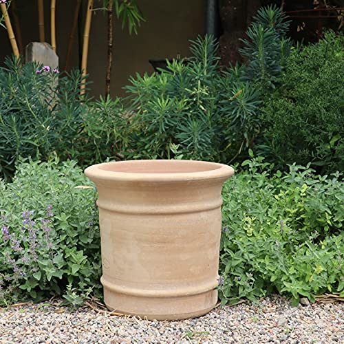 Palatina Werkstatt frostfester handgefertigter Terracotta Blumentopf,...