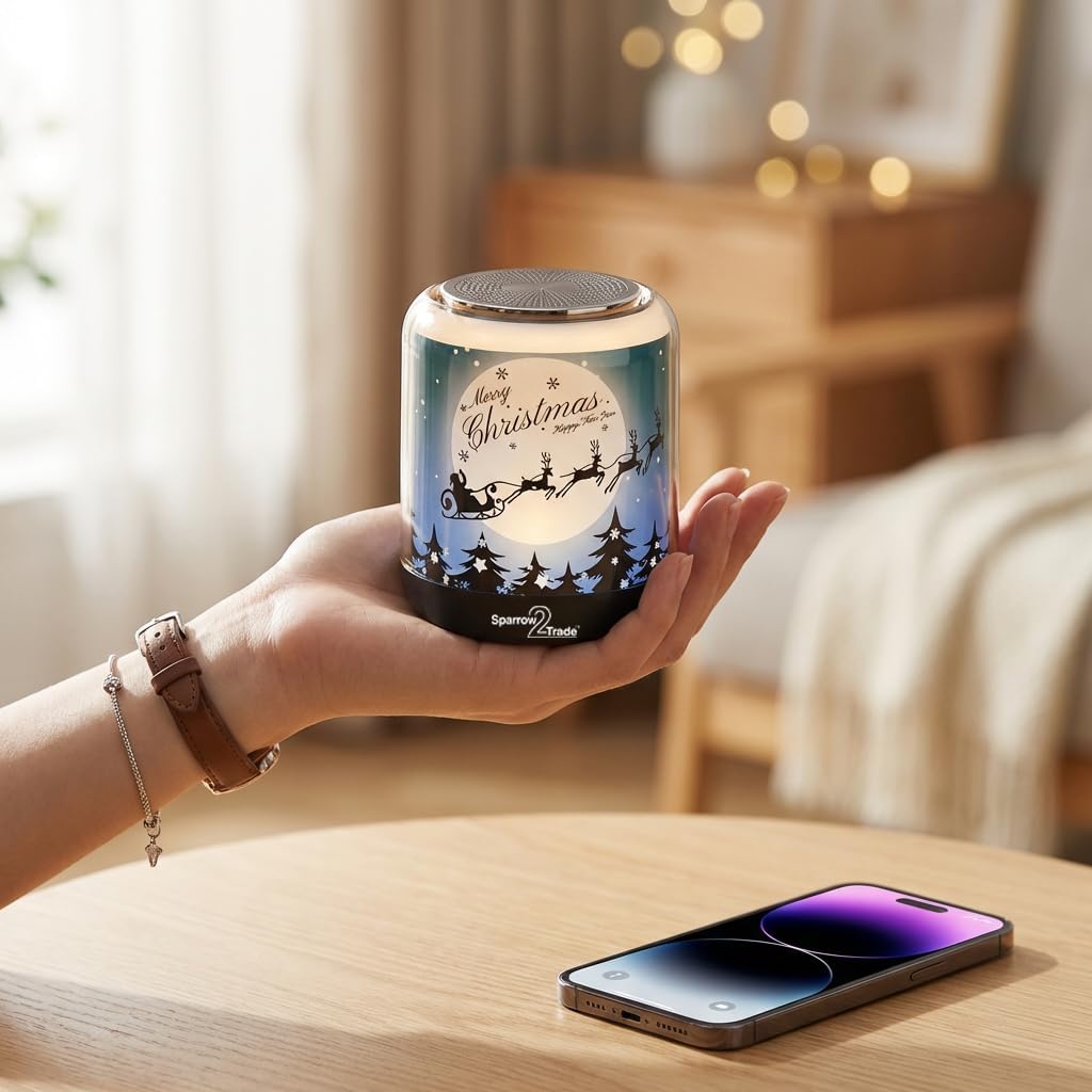 Bluetooth Speaker with LED Lights, Portable Wireless TWS Pairing Speakers, RGB Color Changing Music Sync, Deep Bass Hi-Fi Sound, 8H Playtime, TF Card Slot, Small Travel Speaker for Home Bedroom Party