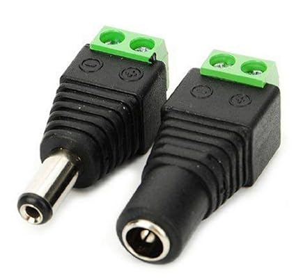 Male Female DC Power Plug Jack Adapter