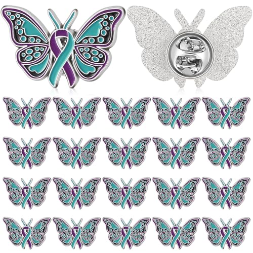 Tondiamo 50 Pcs World Suicide Prevention Day Lapel Pins Enamel Lapel Badges Gifts for Party Supplies Decoration Charity Event Supplies