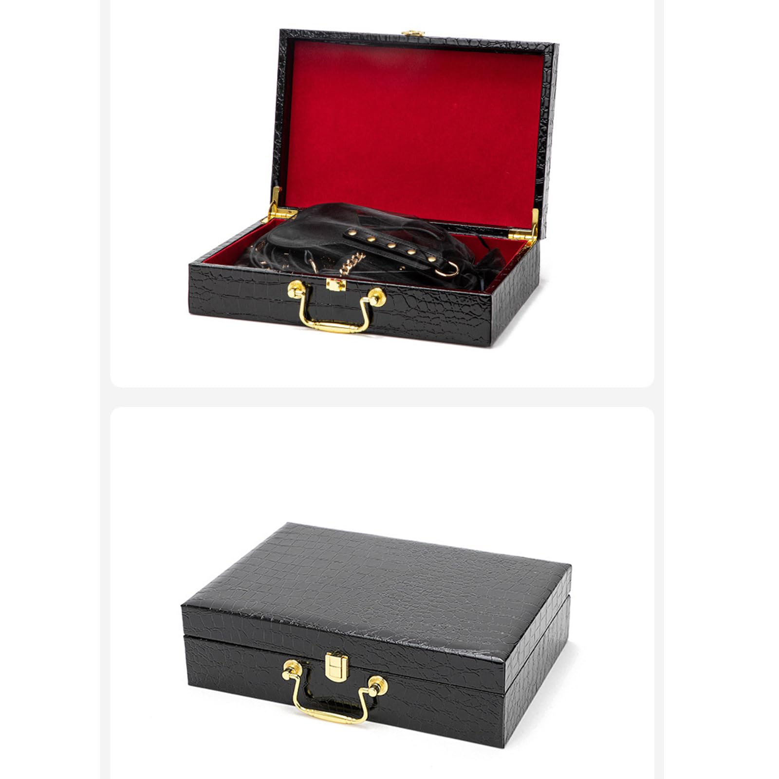 8 PCS SM Sesso Bondage Set, Vincoli Giocattoli del Sesso per Le Coppie, Kit Bondage Giocattolo Sessuale per Adulti, Portatile Manette in Pelle Sexy Giocattoli Frusta-Black