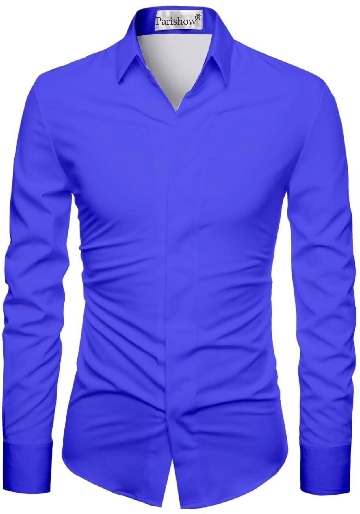 Polycotton Solid Shirt Fabric (Unstitched) PJE-Ushirt DBlue-1-image-22