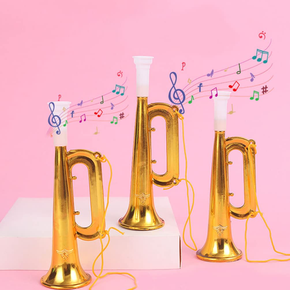 Trompette Jouet Pour Enfants - 3 Instruments De Musique, Design Réaliste, Sûr Et Amusant Pour Les Petits Musiciens