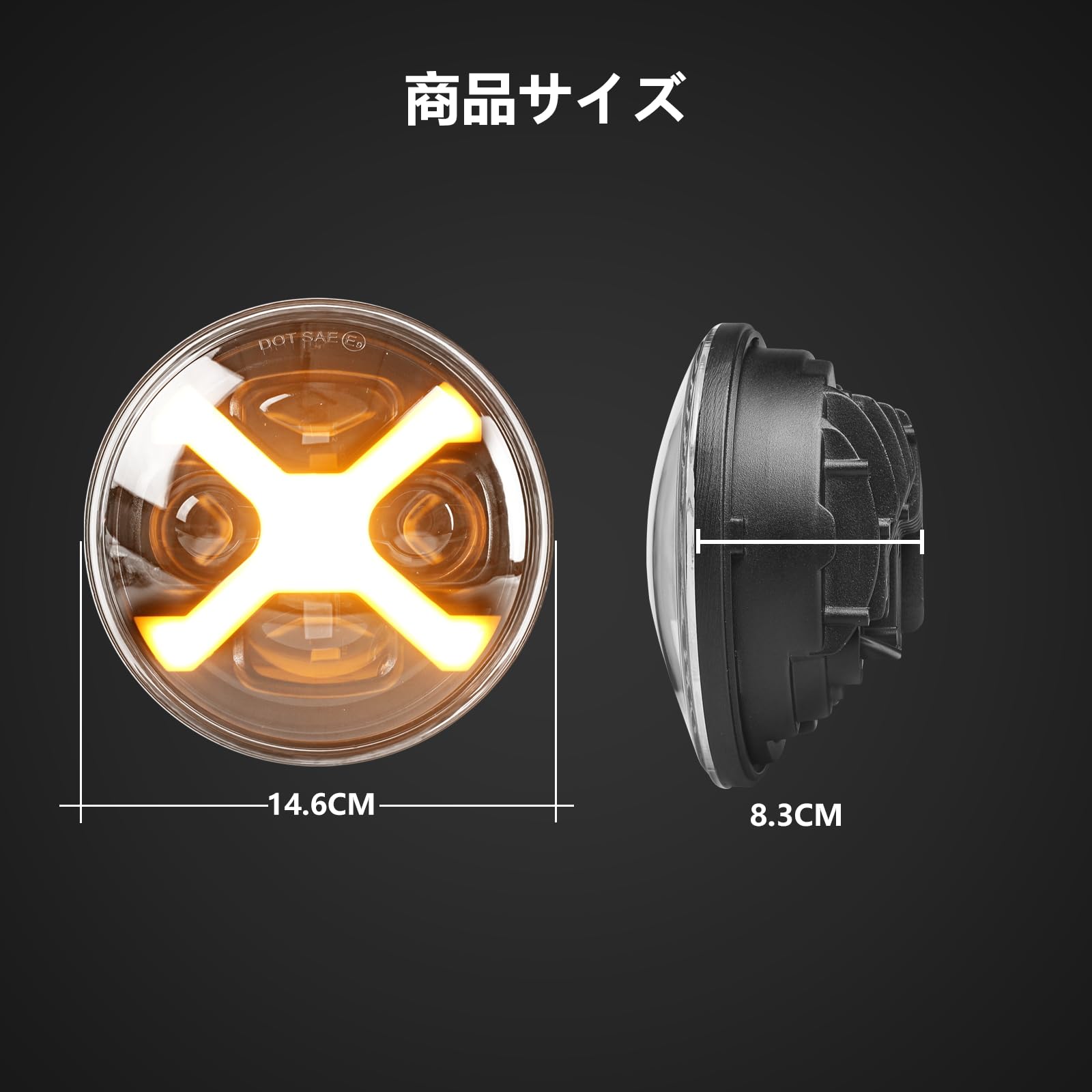 Amazon | Vancroser クロスカブ CC110 ヘッドライト LED バイク ヘッド