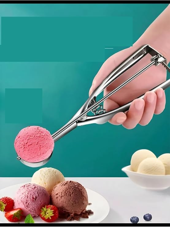 Transformacion Inox 4 Cm Dondurma Kaşığı - Karpuz Kurabiye Köfte Helva Porsiyonlama 722039 Gri