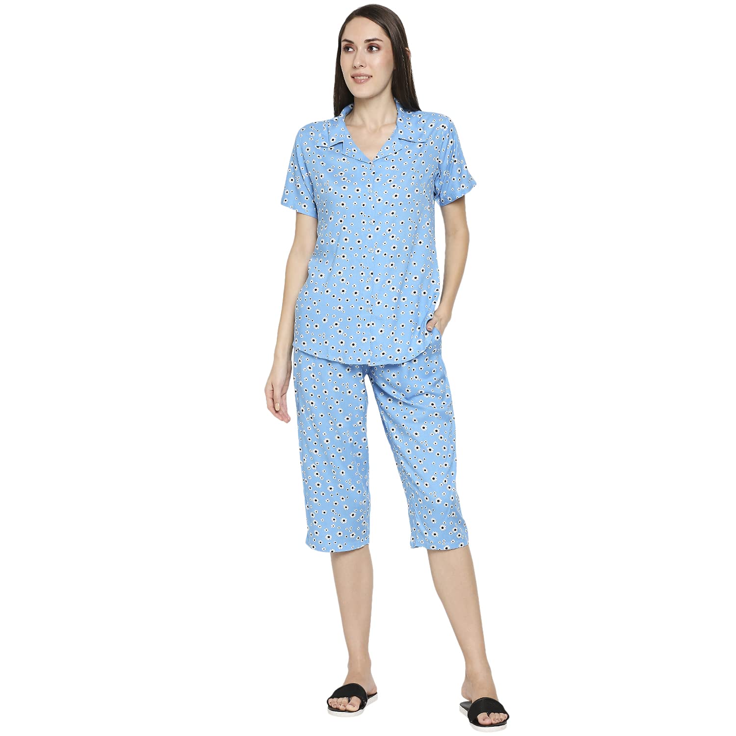 LongiesWomen's Capri Pyjama Set