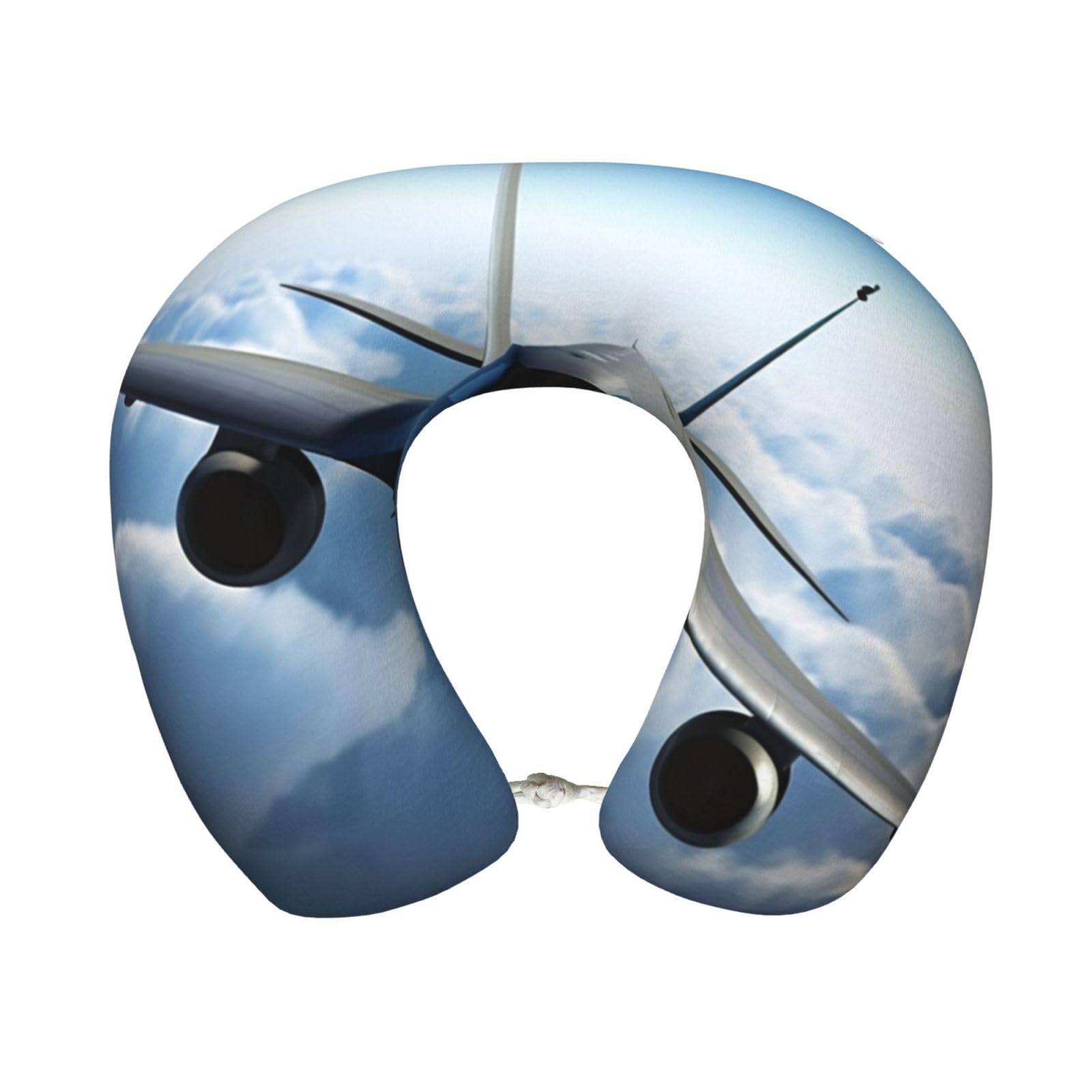 FekiLoot Travel Pillow for Sleeping, Flying Airplane Travel Neck Pillow Comfortable U Shape Memory Foam Neck Rest Support Portable Travel Accessories Suitable for Airplane Car Office