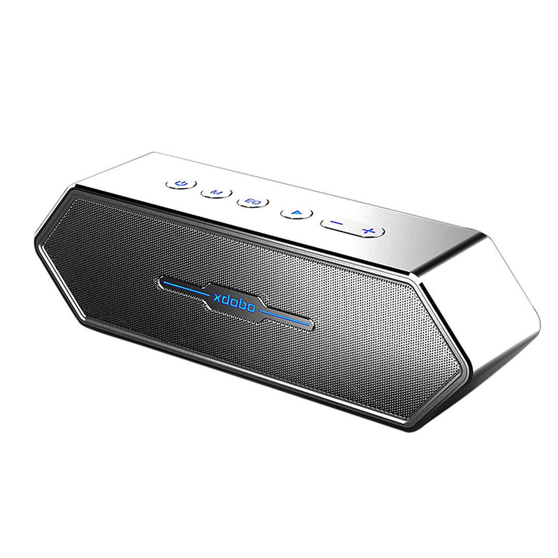 Altoparlante Bluetooth, Altoparlanti Wireless Portatili, Altoparlante Wireless Gioco, Stereo Forte, Basso in Piena Espansione, Adatto A Tutti I Tipi di Giochi,Argento