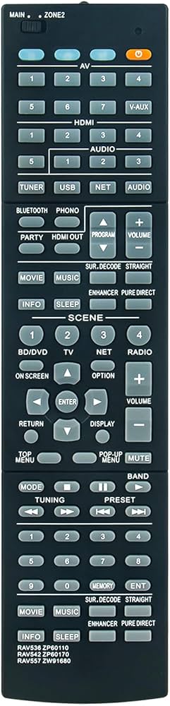Amazon.com: RAV536 ZP60110 Replacement Remote Control Applicable