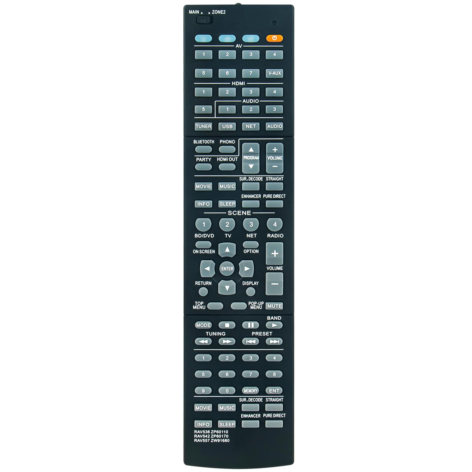Amazon.com: RAV536 ZP60110 Replacement Remote Control Applicable