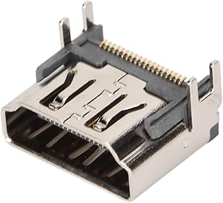 Emoshayoga HD Multimedia Interface Port Socket Compatible with PS5, HD Multimedia Interface Connector Game Console Port Game Console Accessory