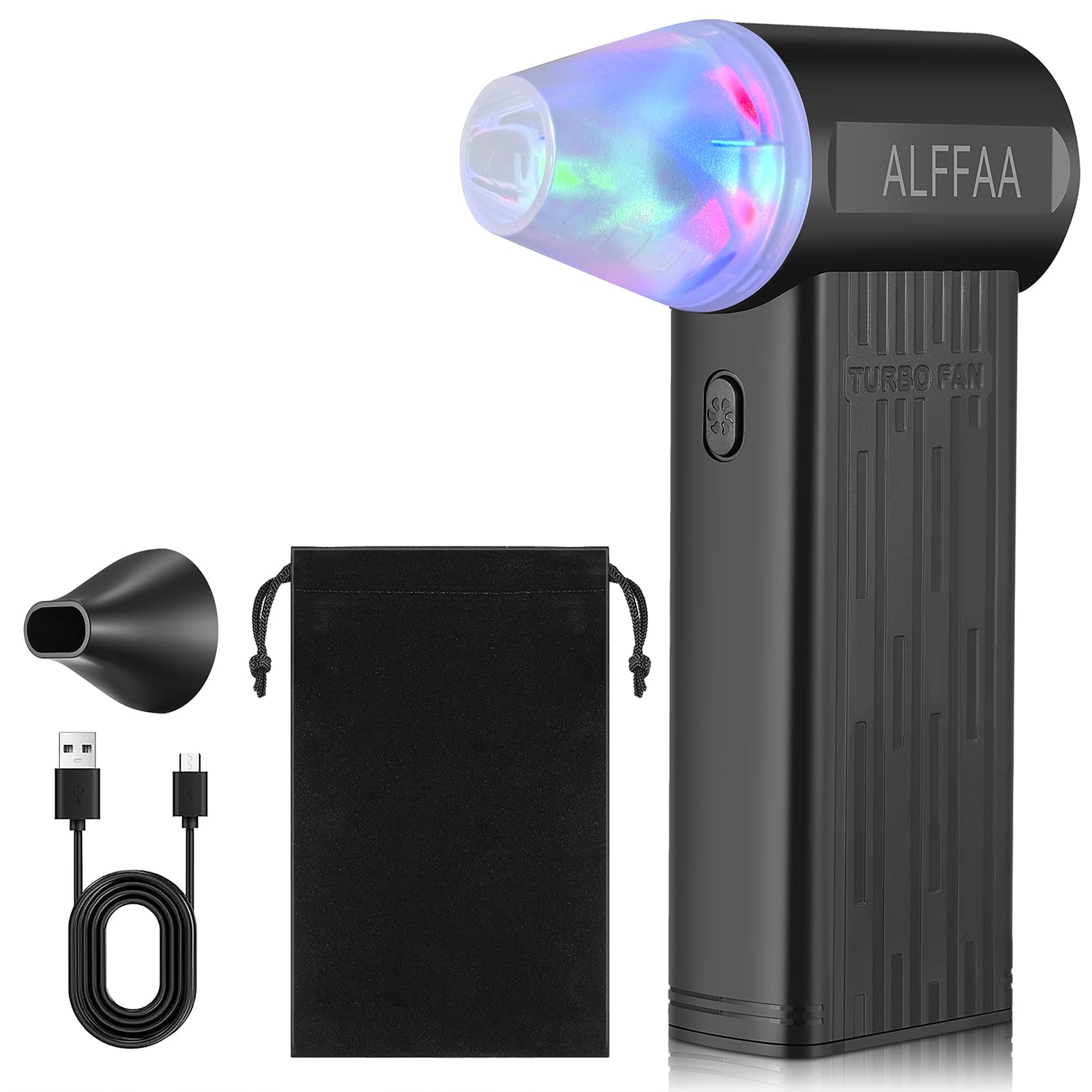 ALFFAA Electric Air Duster 3 Gear Adjustable Jet Dry Blower can Reusable Can for Computer Keyboard,Outdoors,Car,Home Cleaning