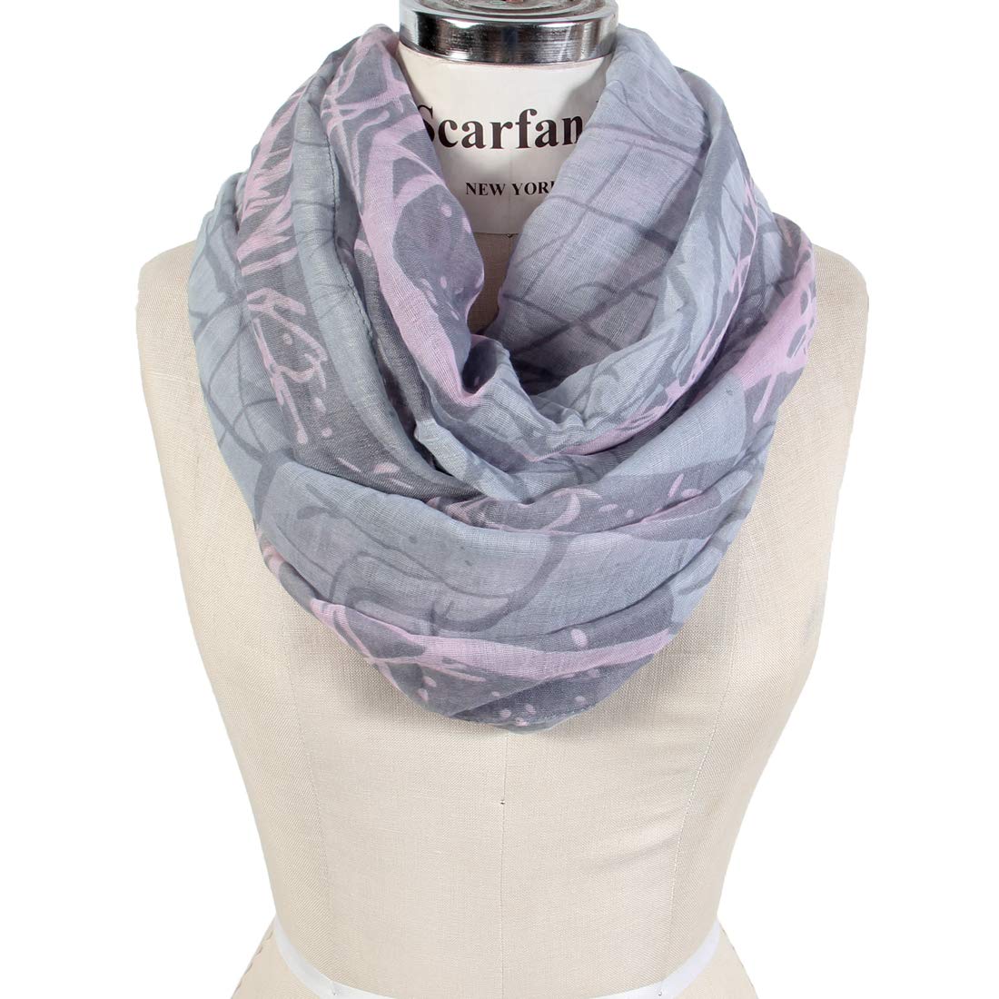 Scarf&Scarfand's Mixed Colors Oil Paint Tie-dye Spring Fashion Versatile Lightweight Infinity Scarves Head Wrap