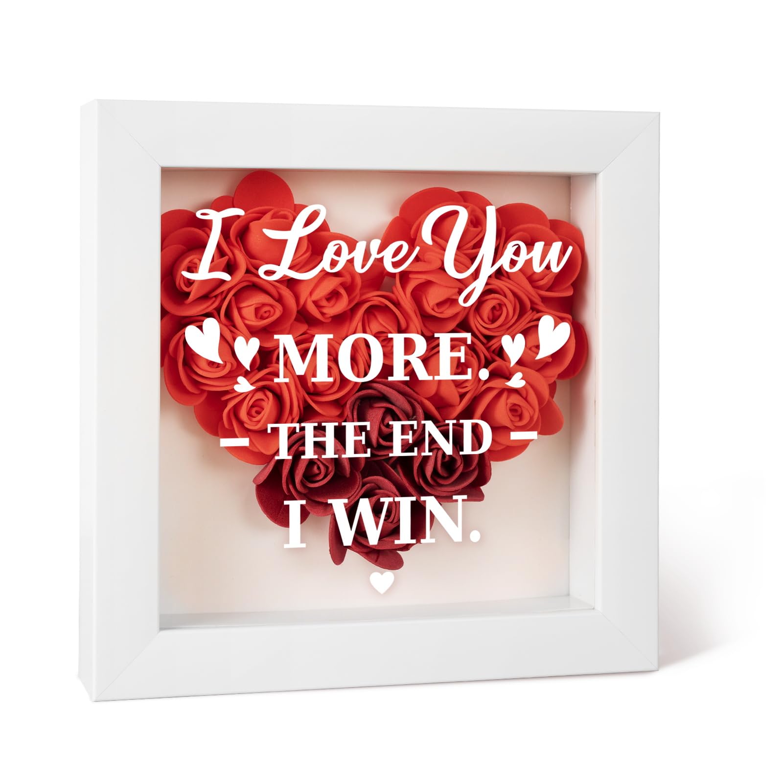 Birthday Gifts for Her or Him, Anniversary Wedding Gifts for Wife Husband, Romantic Gift for Couples, Engagement Presents for Girlfriend or Boyfriend,I Love You Shadow Boxes