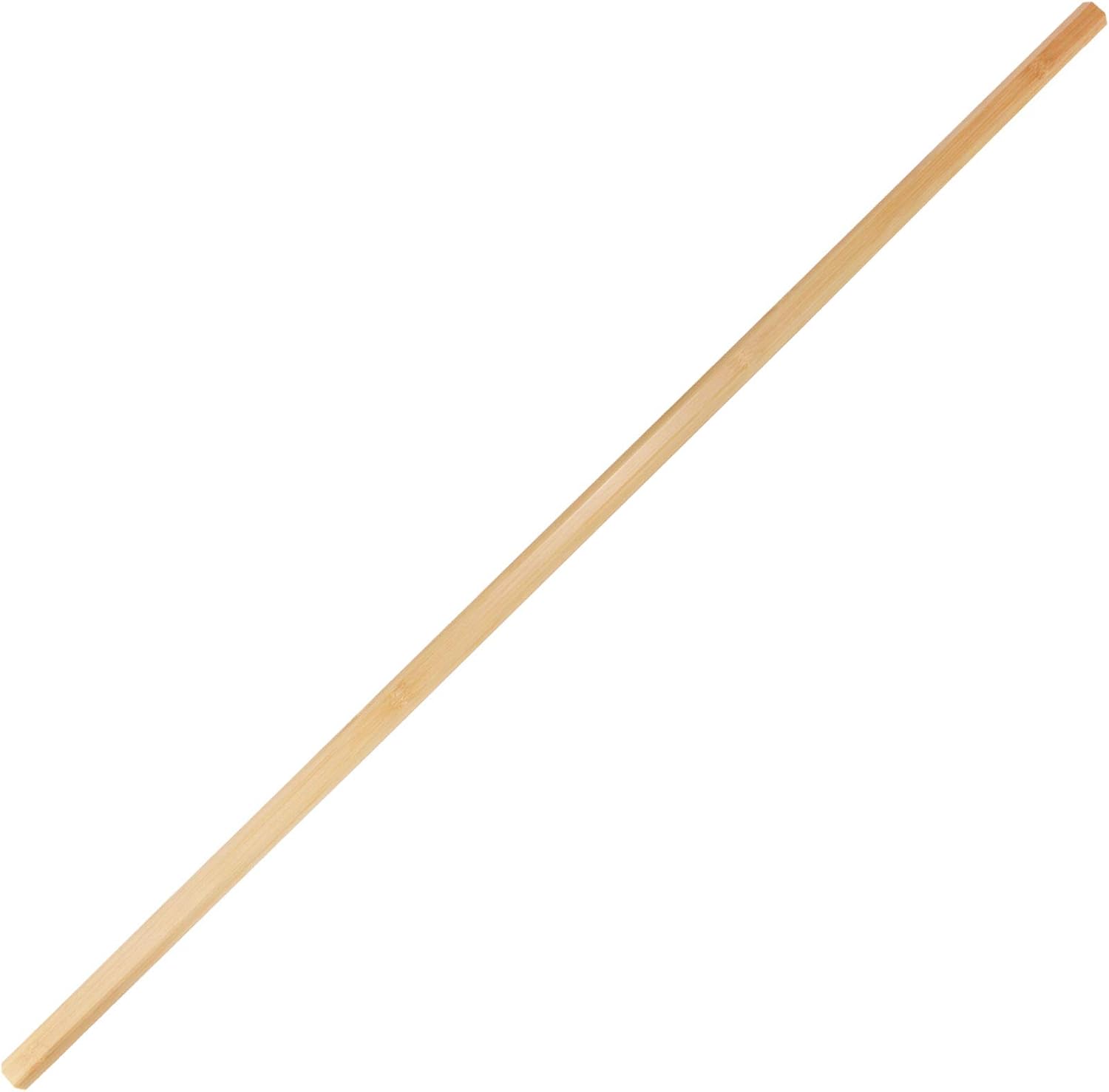 BambooMN Men's Natural Bamboo Lacrosse Shaft Stick Handle, Varies Length Size, Natural Color