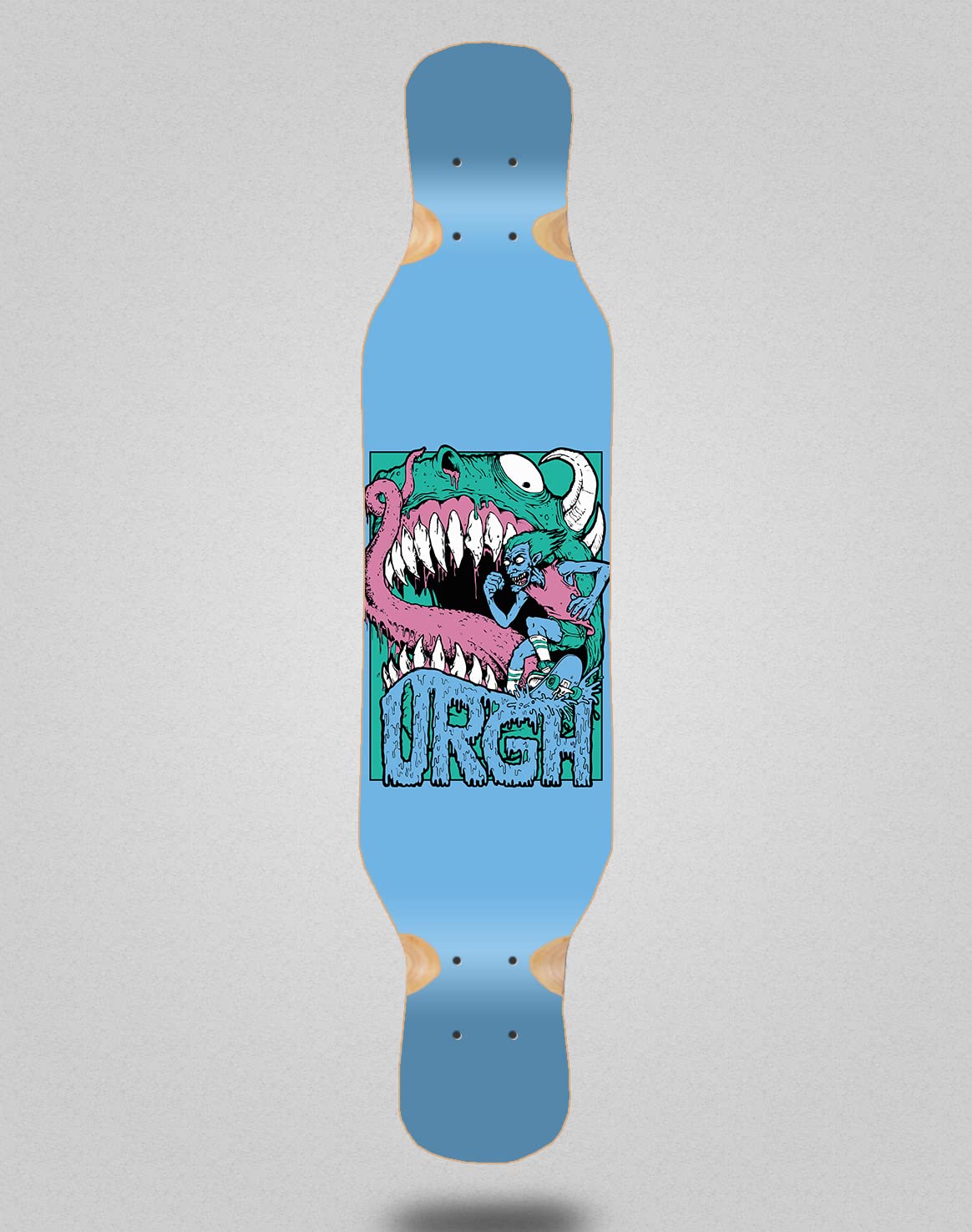 Urgh Deskorolka Longboard Deck 46x10 Monster Blue