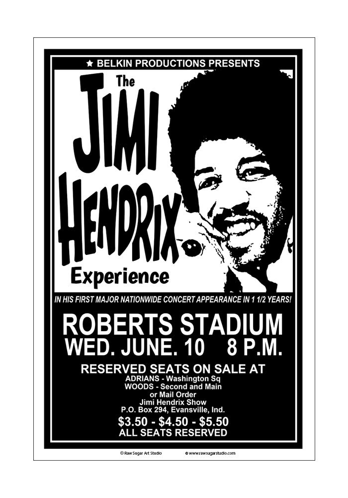 Amazon.com: Raw Sugar Art Studio Jimi Hendrix Experience