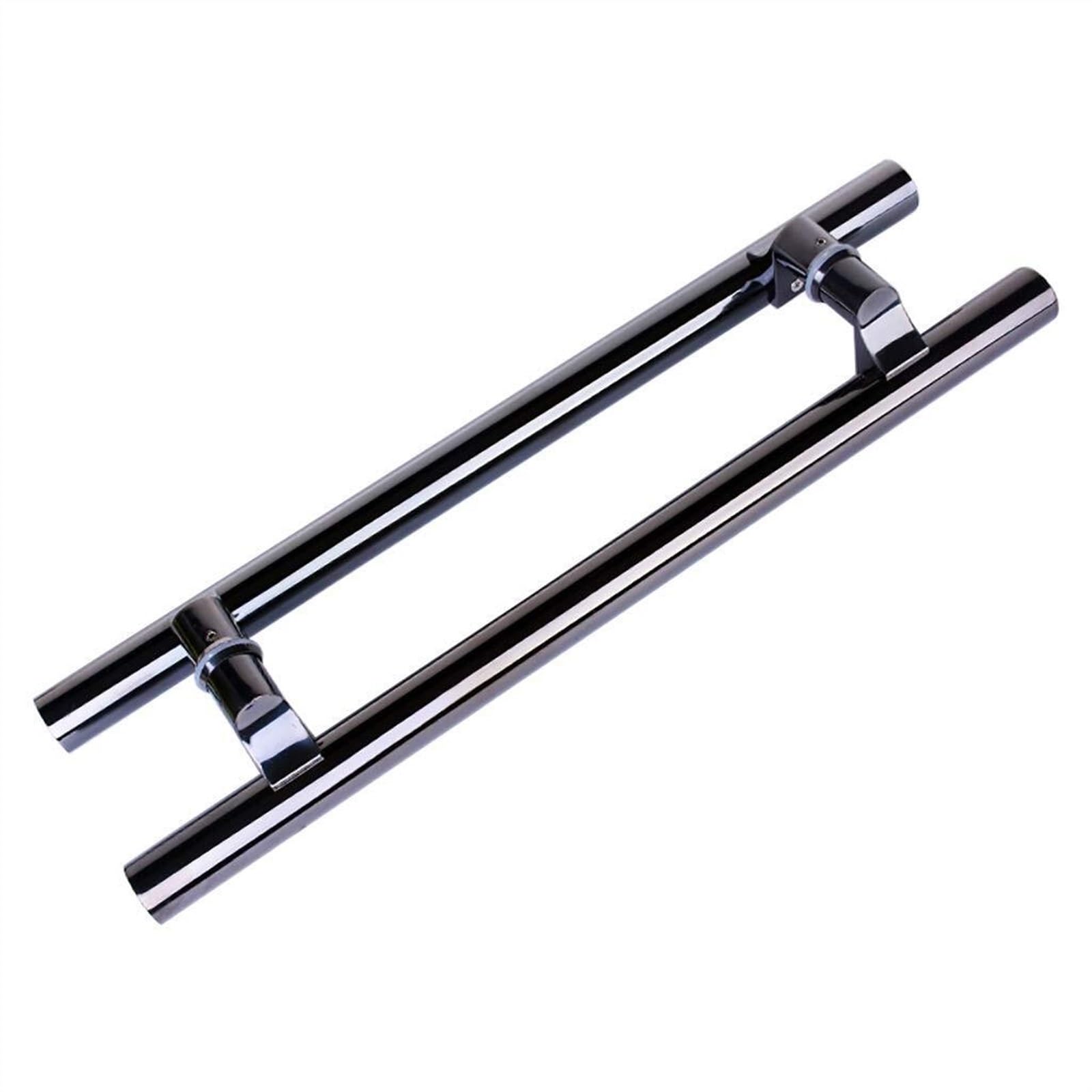 UGZPWQLNX Stainless Steel Round Tube Glass Door Handle, Stainless Steel Round Tube Glass Barn Door Push Pull Handle Black Multiple Sizes(1200x900mm)