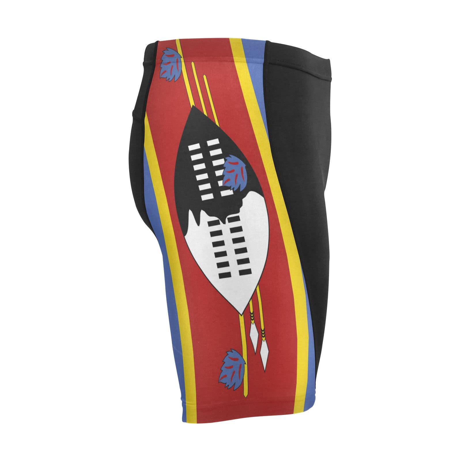 Swaziland Flag Men's Bike Shorts Padded Cycling Bicycle Biking Shorts Tight Multicolor