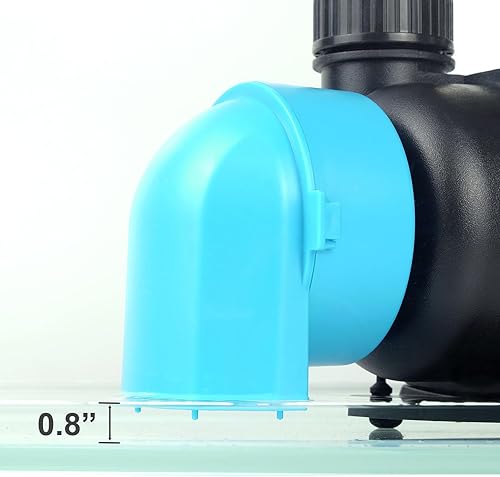 Miniatura 7 de Bomba de retorno para acuario de 3450 GPH con controlador de pantalla LCD, bomba de acuario DC 24 V 95 W para acuario de agua salada, pecera,