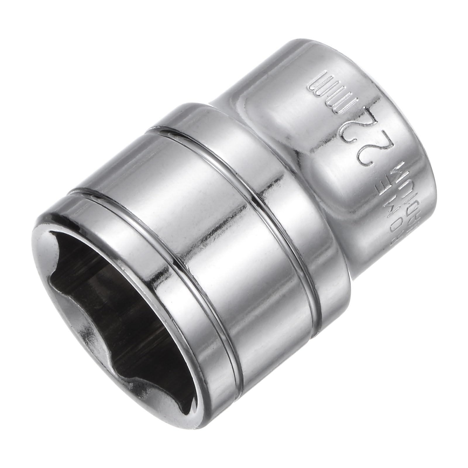 Sourcing Map 6-Kant Stecknüsse 15 Mm – 1/2" Antrieb, 3,8 Cm Länge, 3er Set – Chrom, Für Auto & Handwerk