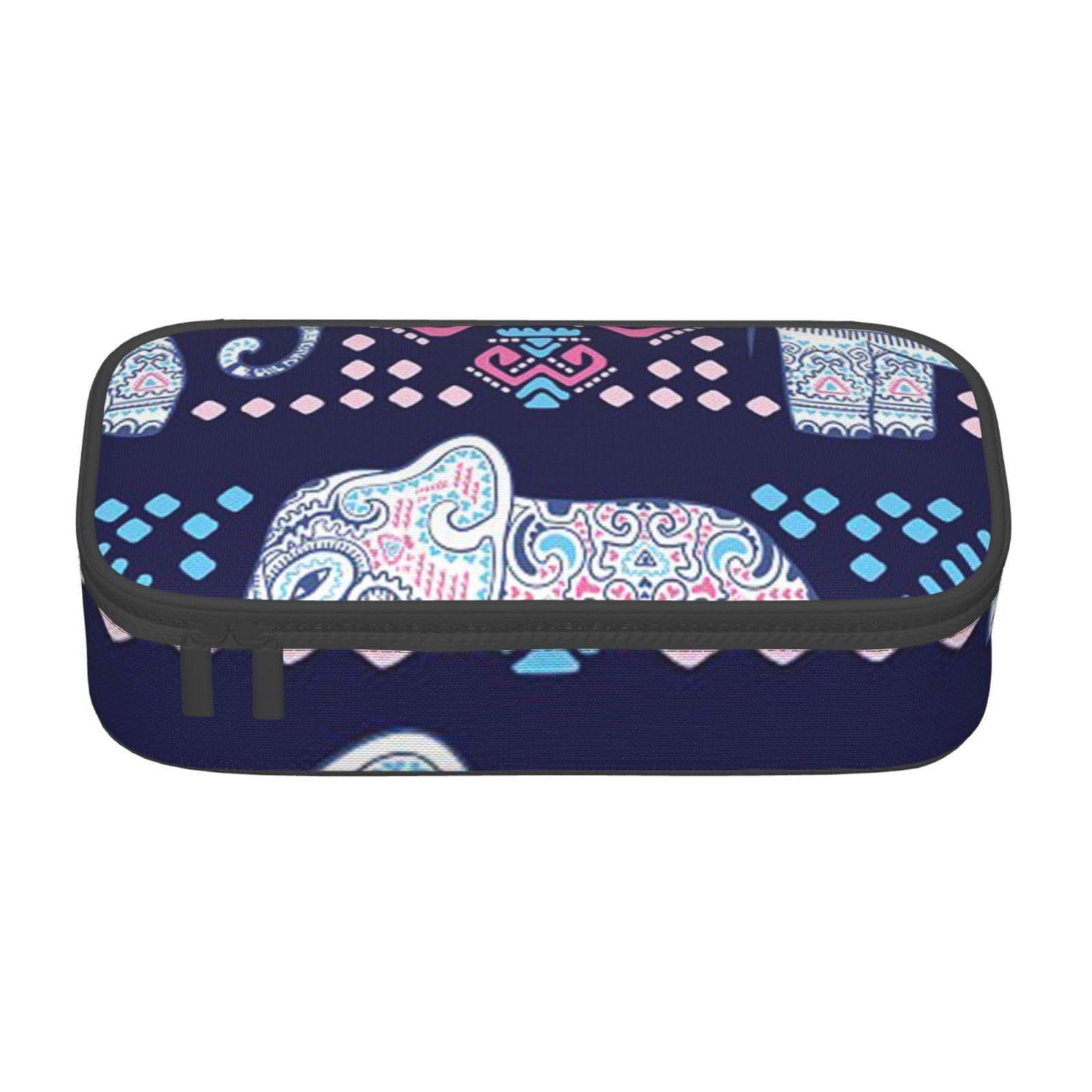 KWQDOZF Purple Elephant Pencil Case Large Capacity Pencil Bag Pen Pouch Makeup Bag for Girls Boys School Office and Travel