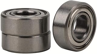 Kit de cojinetes sellados de metal, diseño especial de cojinetes de coche Rc de características estables para coche Rc 1/10 para su coche de control remoto(Gris plata CC0-013)