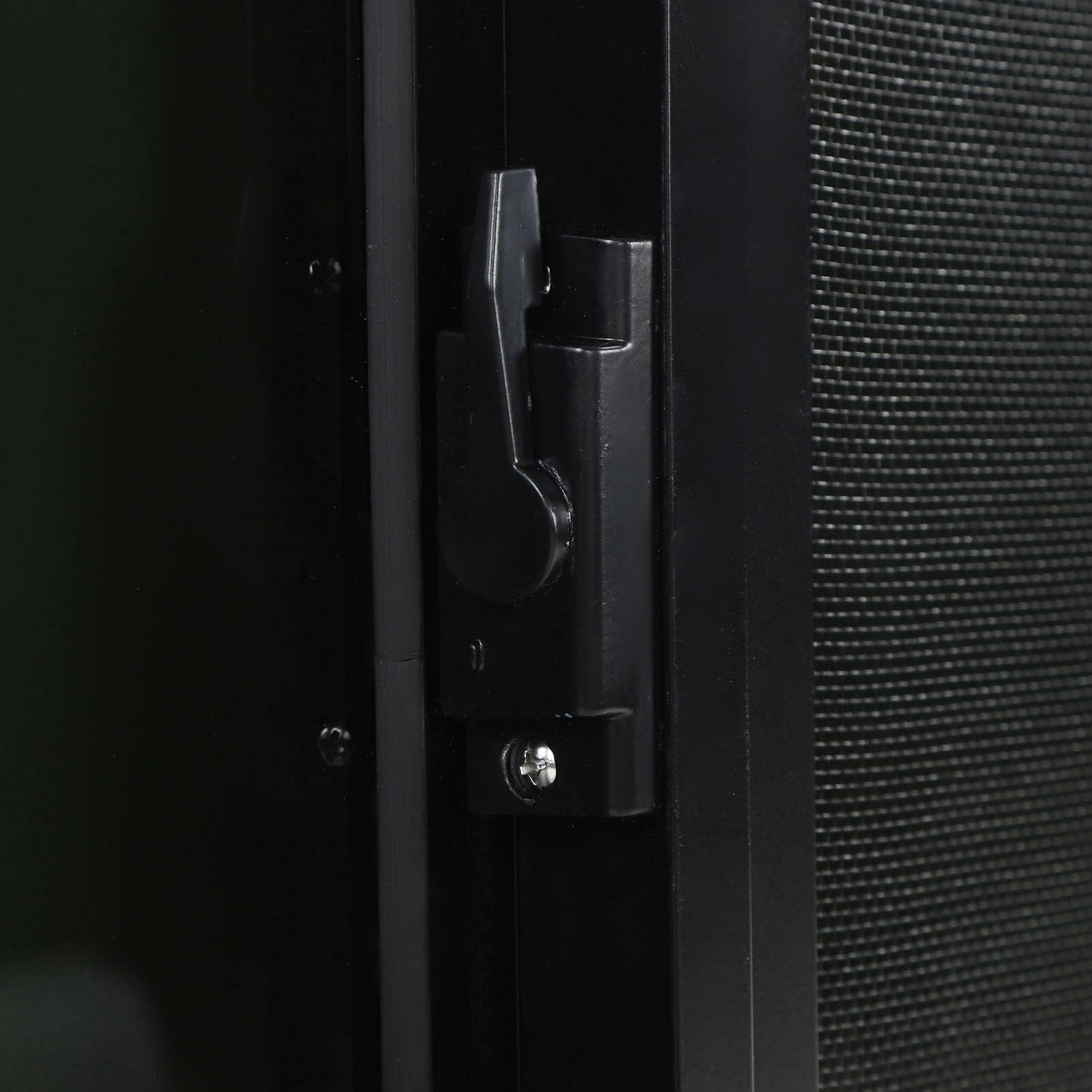 Finestra Scorrevole Orizzontale per 700 X 500 Mm in Lega di Alluminio Nera con Vetro Resistente Ai Raggi – Perfetta per , Roulotte e Case Mobili (Per spessore parete di 26‑31