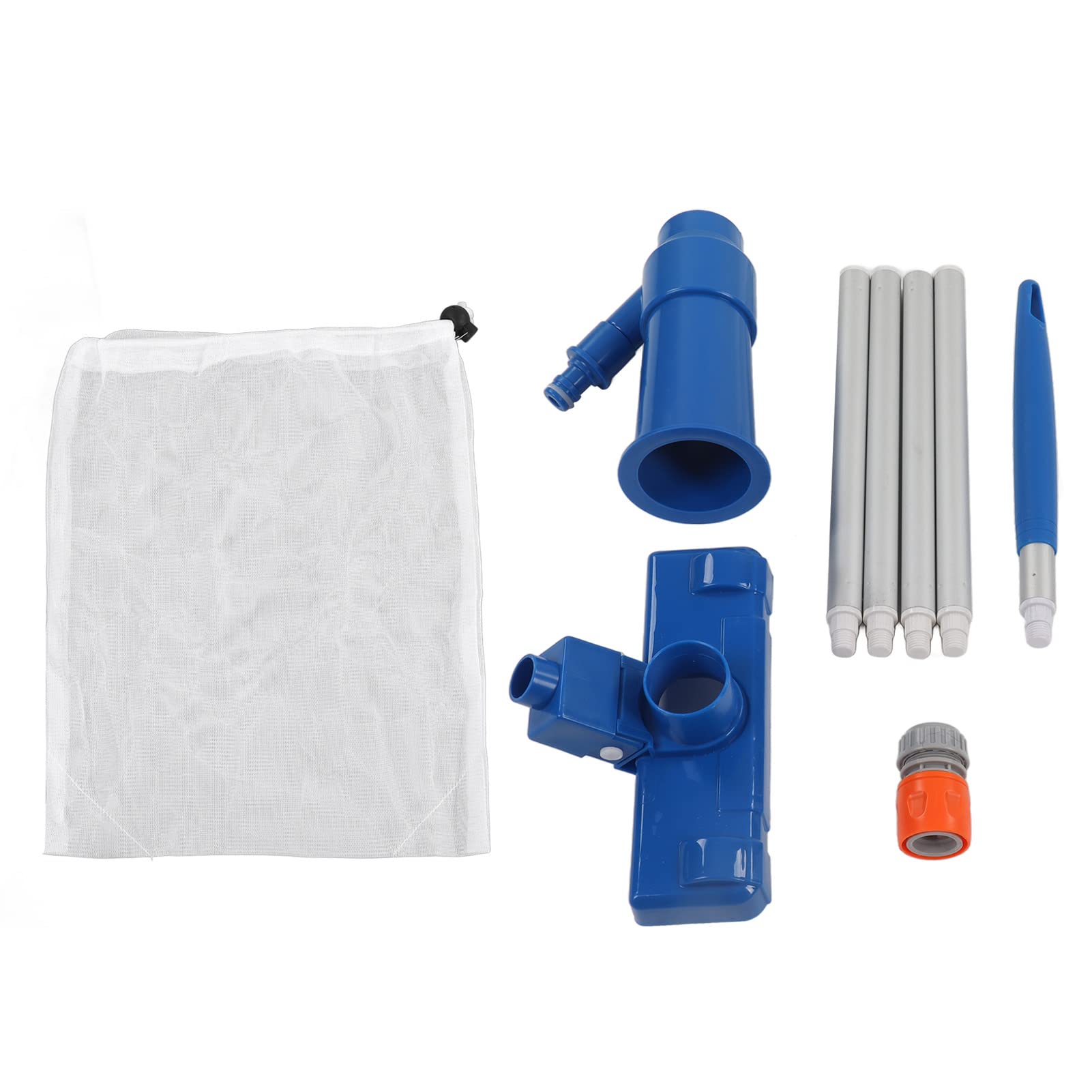 Pool Spa Jet Vacuum Cleaner and Portable Pool Vacuum with Brush for Swimming Pool, EU Standard, includes Filter, Brush Head, Accessory, and Connector, Ideal for