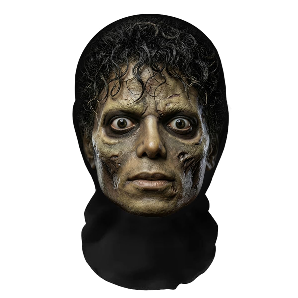 Aristo Solutions MJ Thriller Mask - Realistic Horror Face Mask in Black, Lightweight & Breathable, Perfect for Halloween, Cosplay & Parties โ image 1
