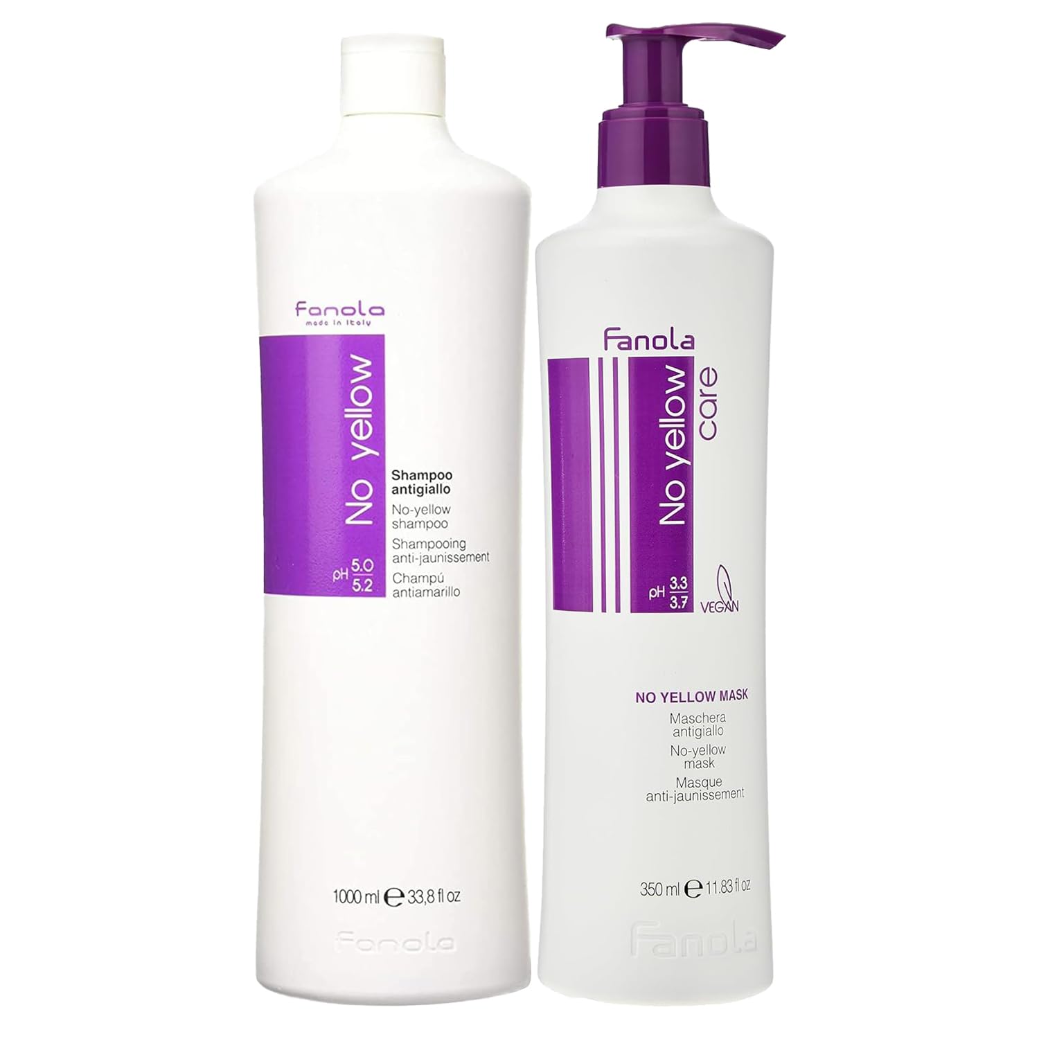 Amazon.com : Fanola No Yellow Shampoo Bundle with No Yellow Mask