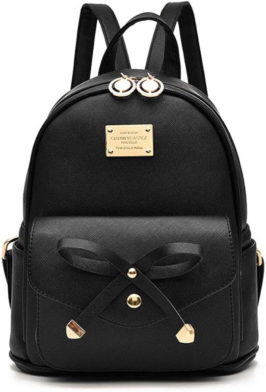 Bowknot Cute Leather Mini Backpack