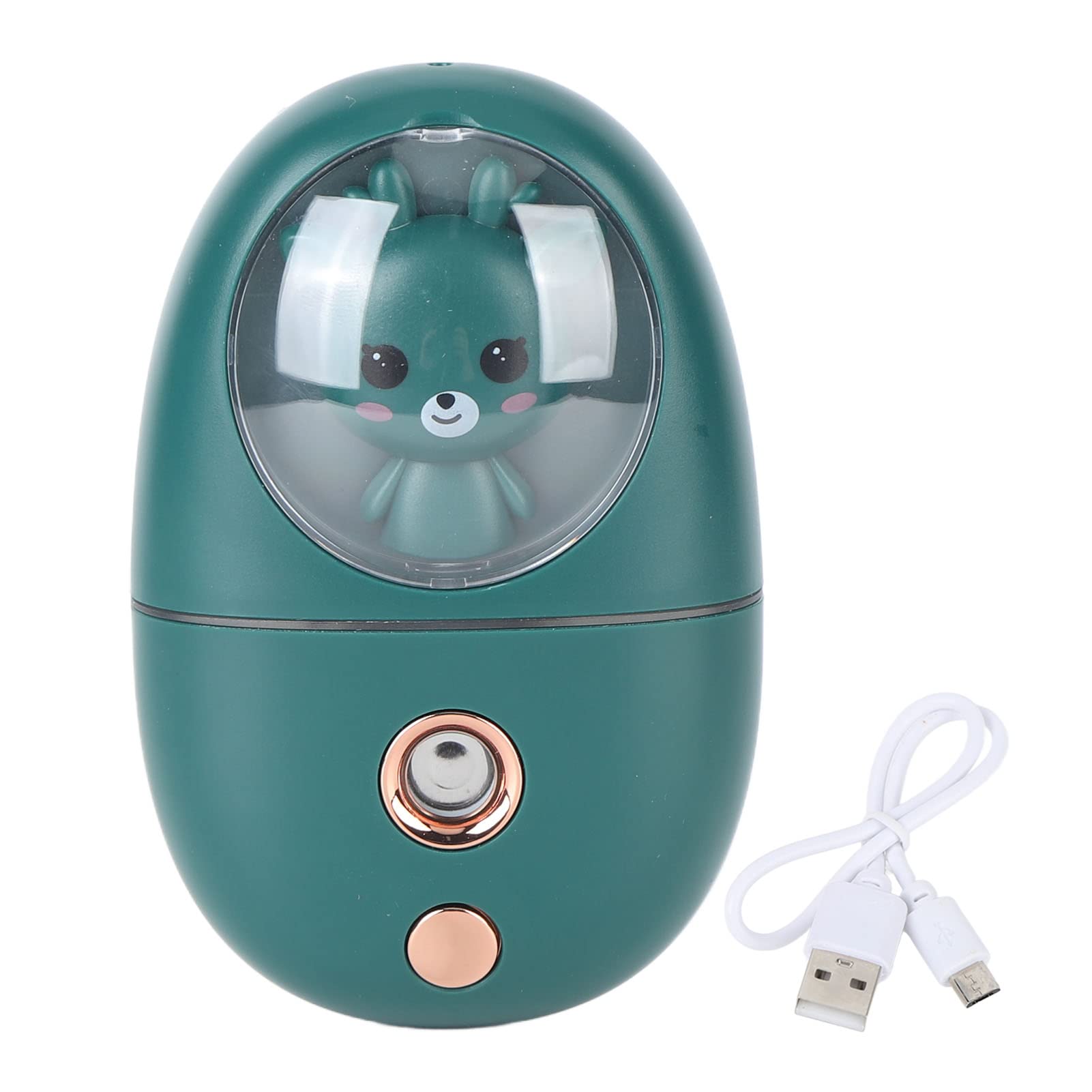 Facial Mist Sprayer Mini Humidifier with 35ml Tank USB Rechargeable Portable Face Hydrator - Ultrasonic Vibration Technology Compact
