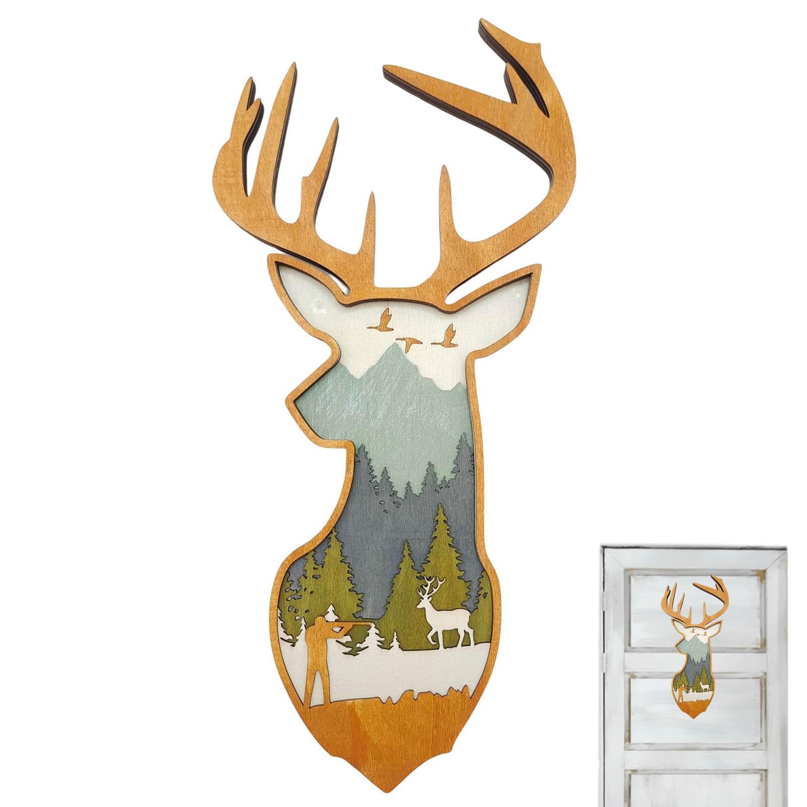 Décoration murale de cabine de cerf pour habiller un mur vide avec style