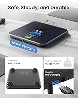 Vista 7 de RENPHO Báscula con IMC, grasa corporal, masa muscular, báscula inteligente para peso corporal, balanza de composición corporal Wi-Fi y Bluetooth